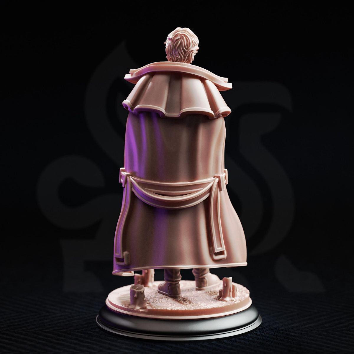 Young Wizard Miniature Apprentice | Unpainted 32mm Resin DnD Mini | Male Human Mage Student | Robin Presner | Tabletop RPG NPC Figure