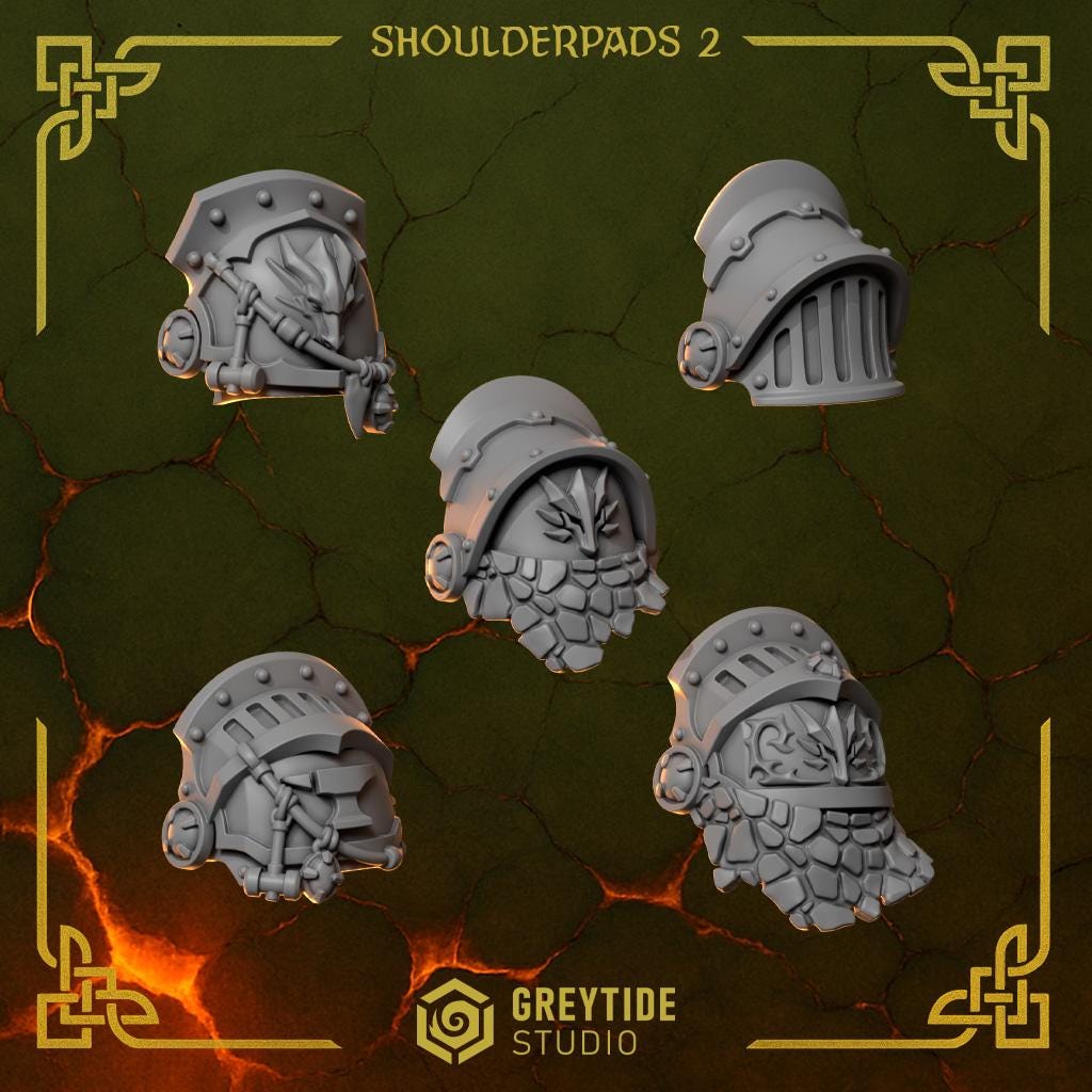 Anvil Wardens Core Set for Wargames & Skirmish Tabletop 3d Printed