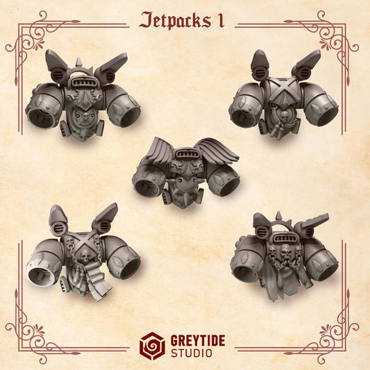 Crimson Lords Jetpacks I Conversion Bits Set for Wargames & Skirmish Tabletop 3d Printed