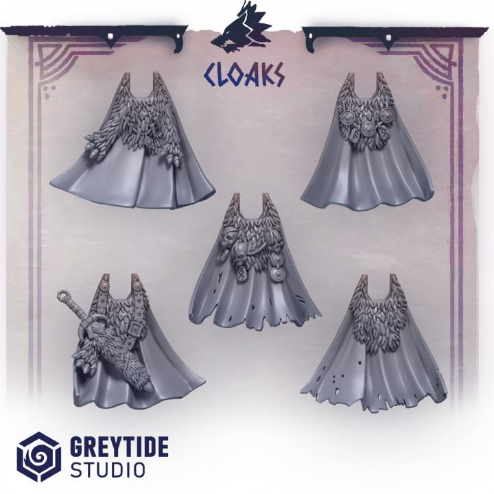 Primal Hounds Cloaks for Wargames & Skirmish Tabletop 3d Printed Kit Bash Custom