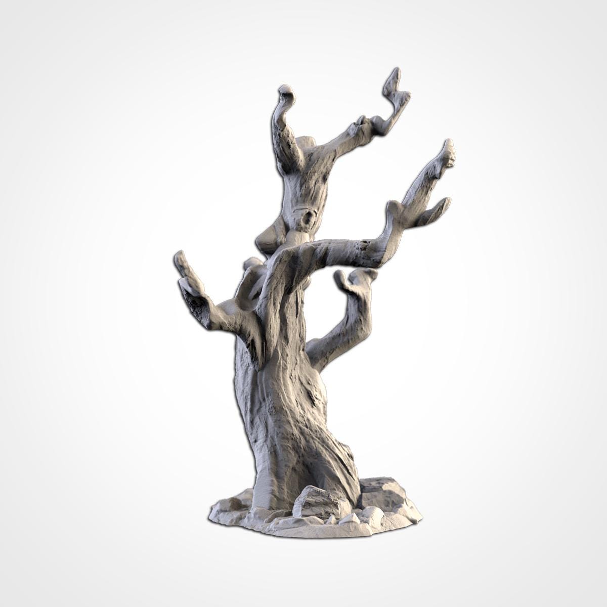 Dead Trees Terrain Set | 32mm Haunted Forest Scenery | Spooky Tabletop RPG Wargaming Trees | Gothic Woods Diorama
