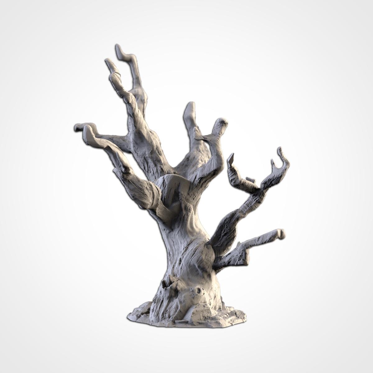 Dead Trees Terrain Set | 32mm Haunted Forest Scenery | Spooky Tabletop RPG Wargaming Trees | Gothic Woods Diorama