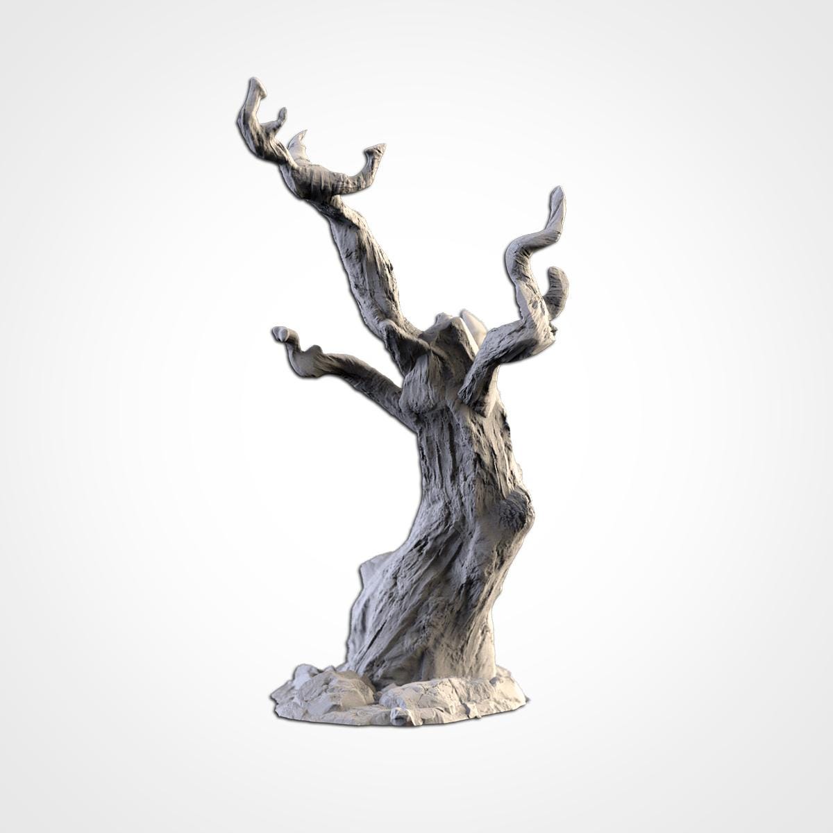 Dead Trees Terrain Set | 32mm Haunted Forest Scenery | Spooky Tabletop RPG Wargaming Trees | Gothic Woods Diorama