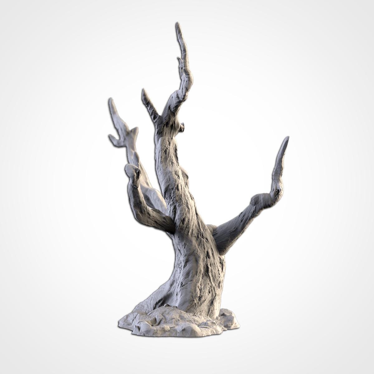 Dead Trees Terrain Set | 32mm Haunted Forest Scenery | Spooky Tabletop RPG Wargaming Trees | Gothic Woods Diorama