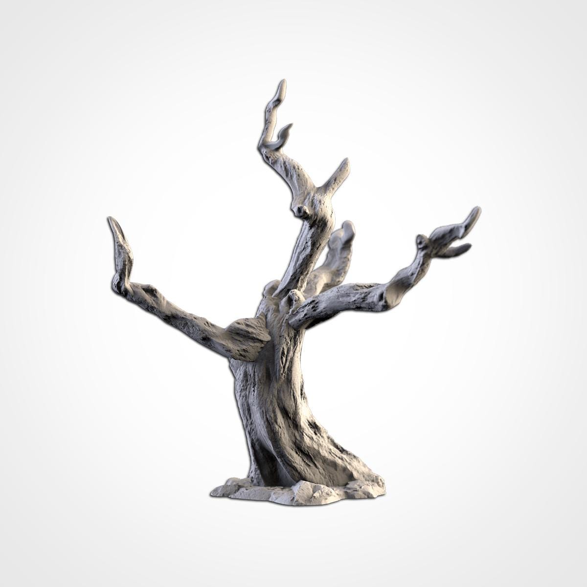 Dead Trees Terrain Set | 32mm Haunted Forest Scenery | Spooky Tabletop RPG Wargaming Trees | Gothic Woods Diorama