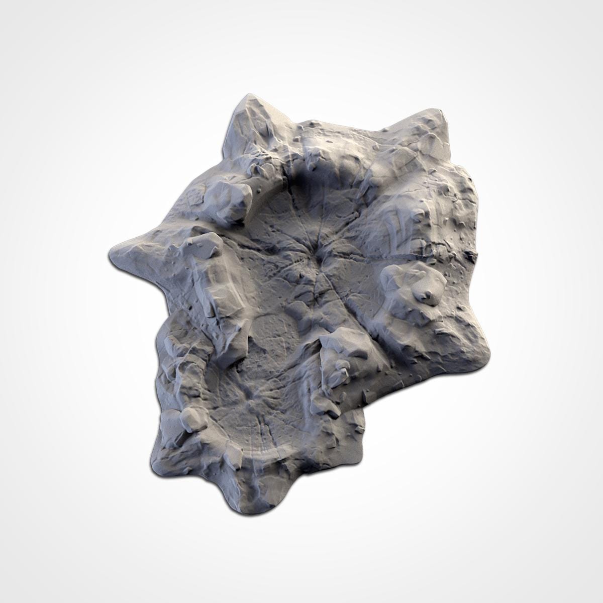 Bomb Craters Terrain Set | 32mm Battlefield Blast Crater Scenery | Post Apocalyptic Wargaming Tabletop Cover | War Torn Sci-Fi Diorama