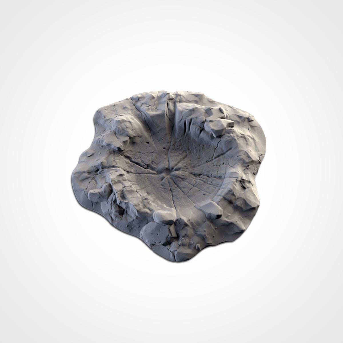 Bomb Craters Terrain Set | 32mm Battlefield Blast Crater Scenery | Post Apocalyptic Wargaming Tabletop Cover | War Torn Sci-Fi Diorama