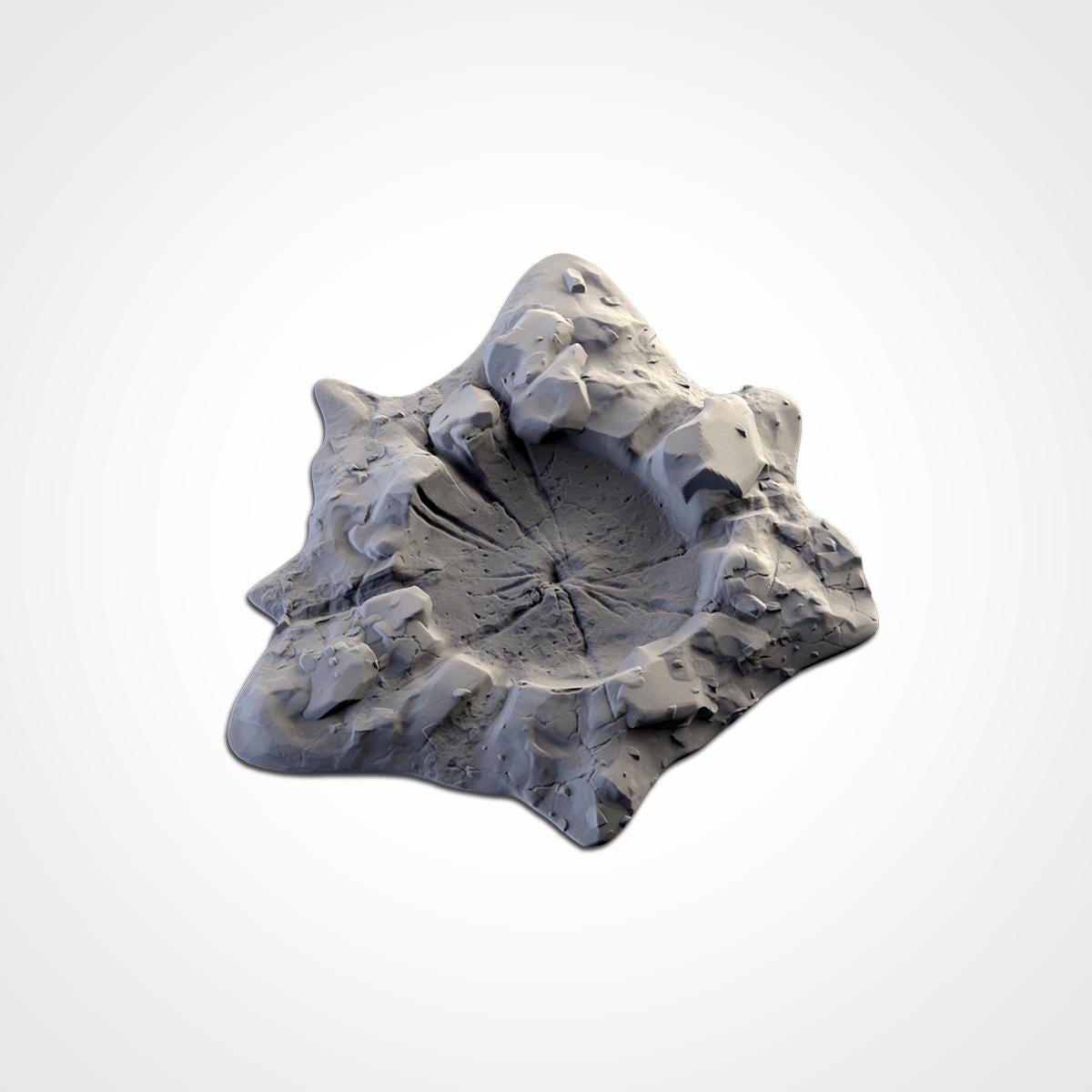 Bomb Craters Terrain Set | 32mm Battlefield Blast Crater Scenery | Post Apocalyptic Wargaming Tabletop Cover | War Torn Sci-Fi Diorama
