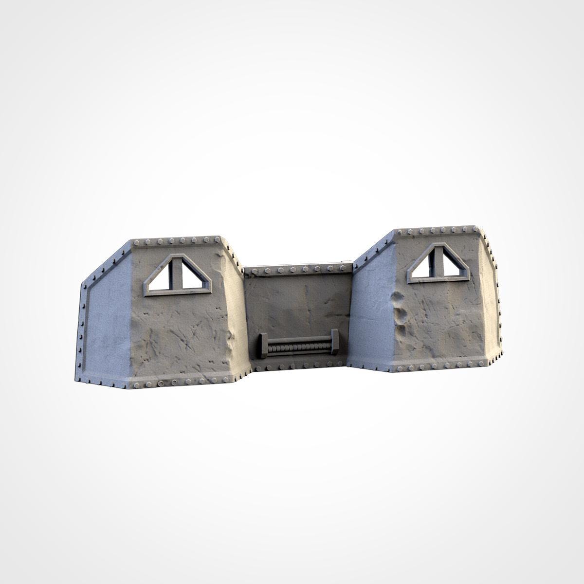 Street Barricades Terrain Set | 32mm Sandbags Barrels & Fences Cover | Tabletop Wargaming Scatter Scenery | Sci-Fi WWII Urban Defenses