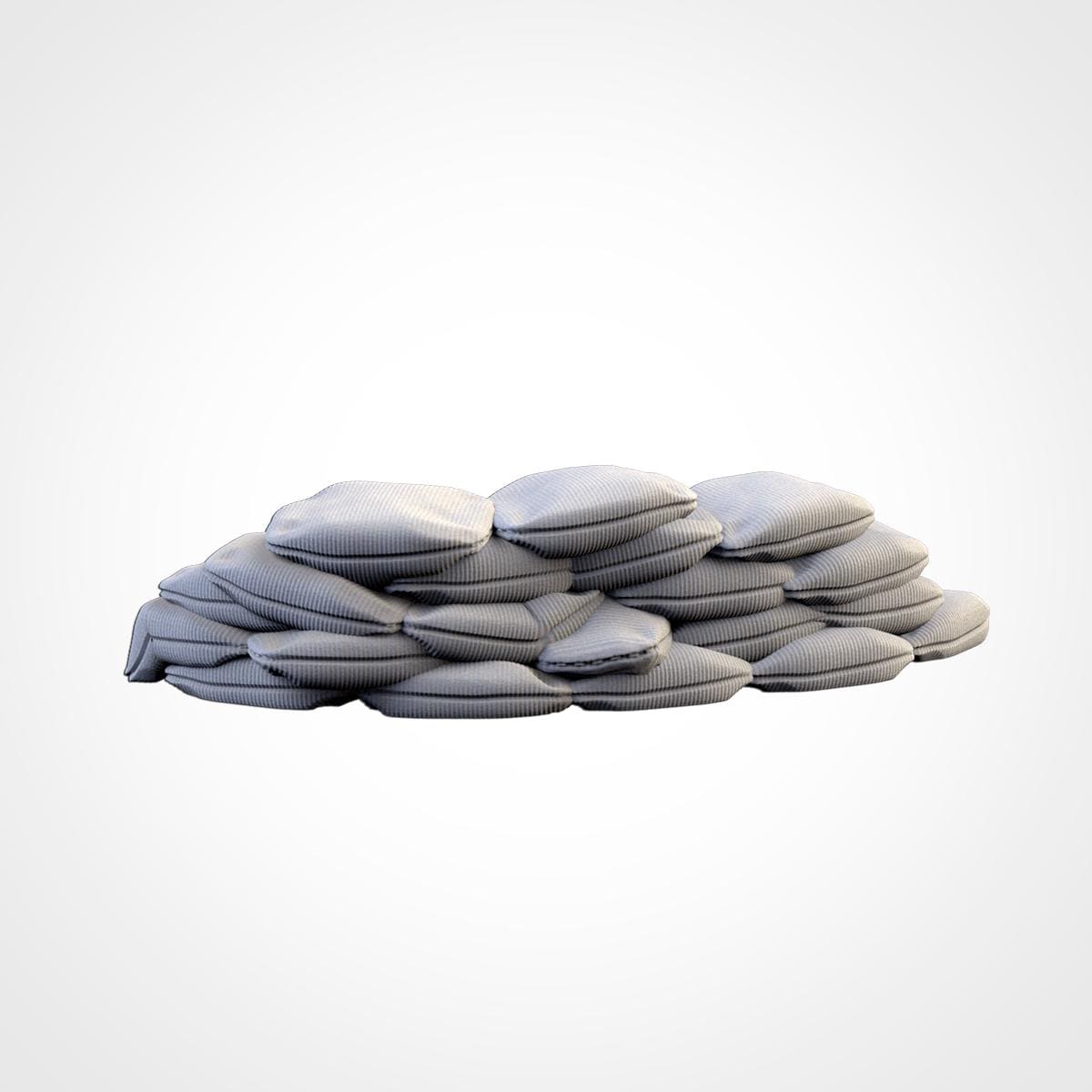 Street Barricades Terrain Set | 32mm Sandbags Barrels & Fences Cover | Tabletop Wargaming Scatter Scenery | Sci-Fi WWII Urban Defenses