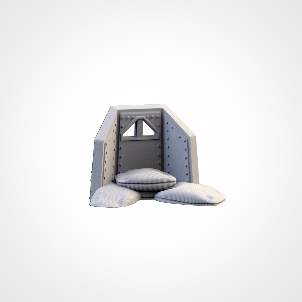 Street Barricades Terrain Set | 32mm Sandbags Barrels & Fences Cover | Tabletop Wargaming Scatter Scenery | Sci-Fi WWII Urban Defenses