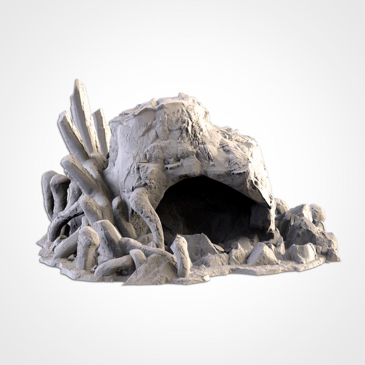 Giant Bones Terrain Set | 32mm Monster Skeleton Dragon Ribcage Scenery | Fantasy Tabletop Wargaming Graveyard | Undead RPG Diorama