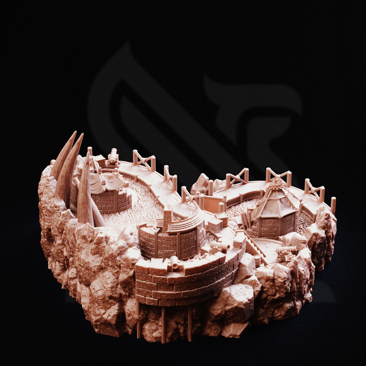Adventurer Camp Terrain Set | 28mm Modular Fantasy Tents Encampment | Wilderness Hunter Tabletop RPG Scenery | DnD Mountain Base Diorama