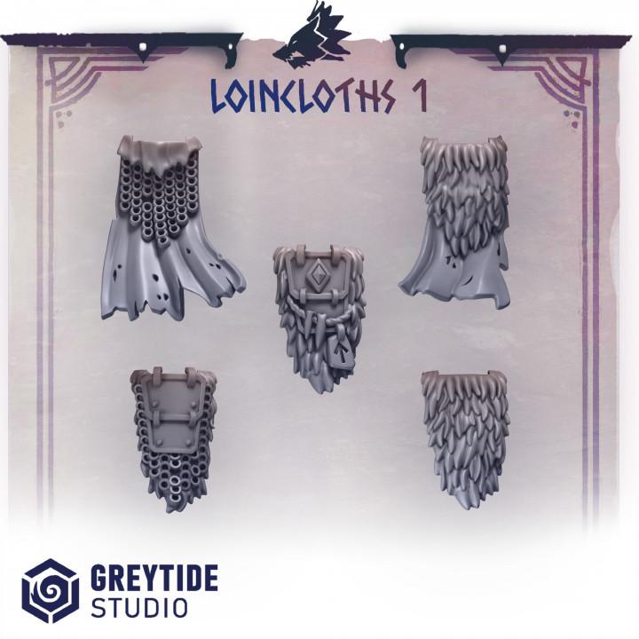 Primal Hounds Loincloths for Wargames & Skirmish Tabletop 3d Printed Kit Bash Custom Bits