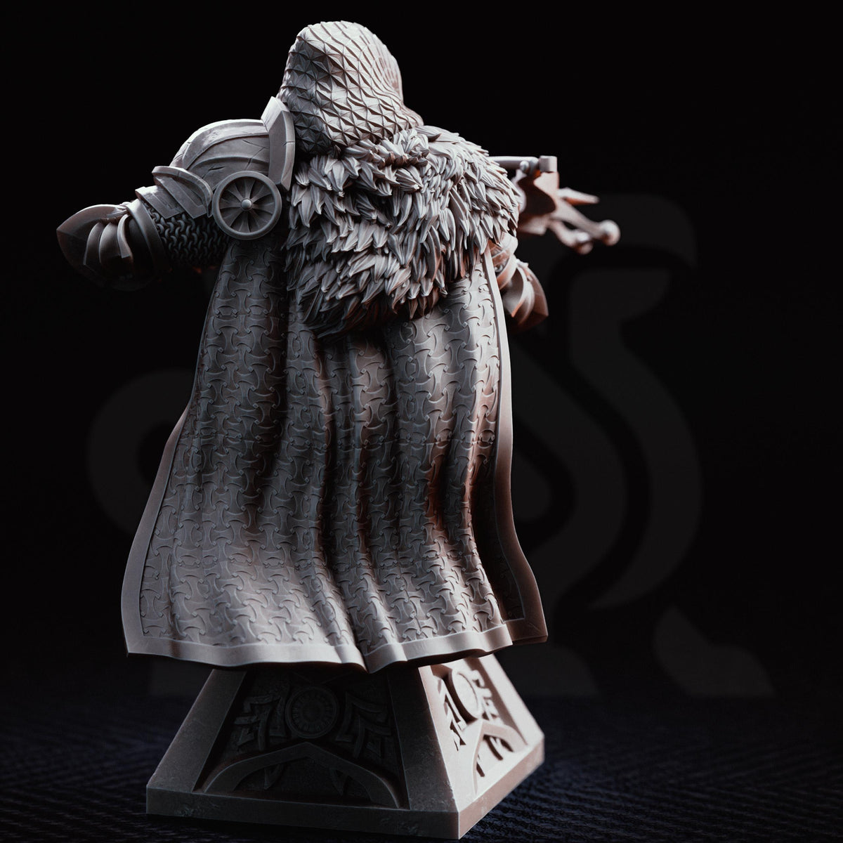 Crossbow Knight Bust Erik | Fantasy Hedge Knight Resin Display Bust | Unpainted Collector Painting Model | Dark Medieval Soldier Figure