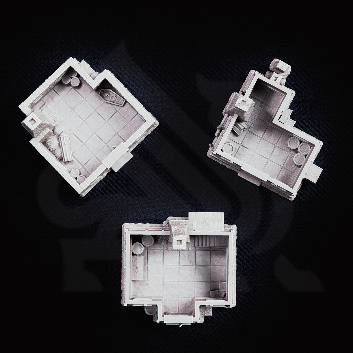 Medieval Village Terrain Set | 28mm Dark Fantasy Cottage Mill & Cabin Buildings | Tabletop RPG Wargaming Scenery | DnD Plague Town Diorama