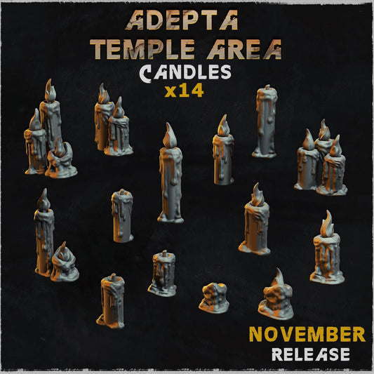 Candle Basing Bits | Melted Votive Candle Resin Pieces | Miniature Base Decoration | Gothic Temple Shrine Wargaming Diorama Scatter