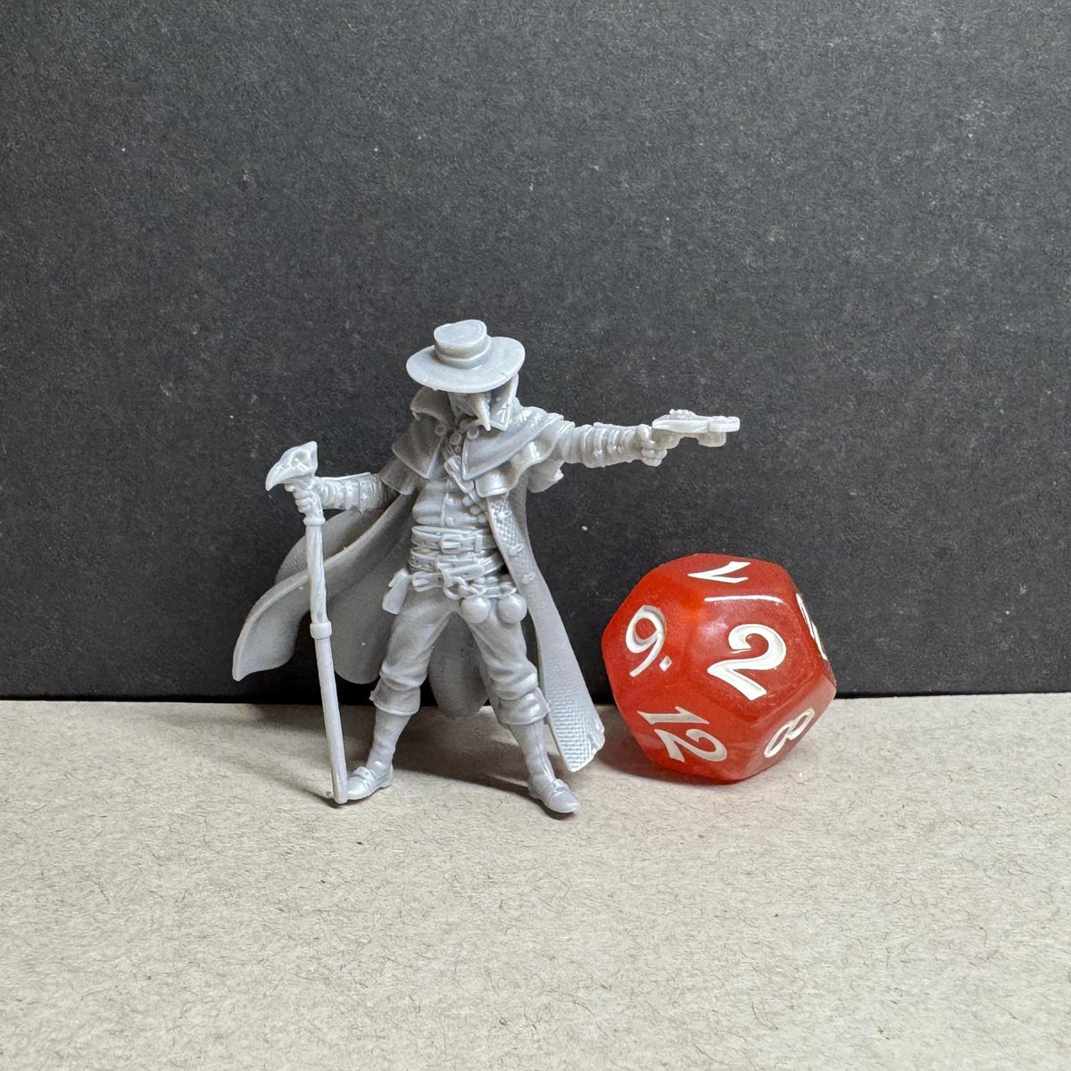 Plague Doctor Miniature Jakobson | 32mm 75mm Dark Fantasy Villain Resin Mini | Unpainted Tabletop RPG Figure | DnD Horror NPC Character