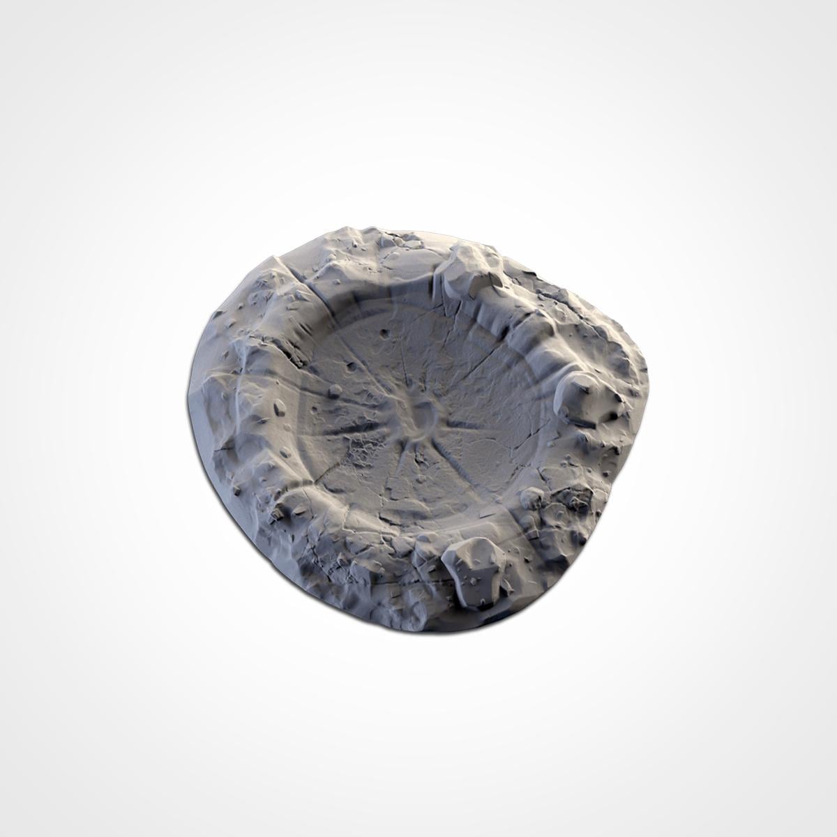 Bomb Craters Terrain Set | 32mm Battlefield Blast Crater Scenery | Post Apocalyptic Wargaming Tabletop Cover | War Torn Sci-Fi Diorama