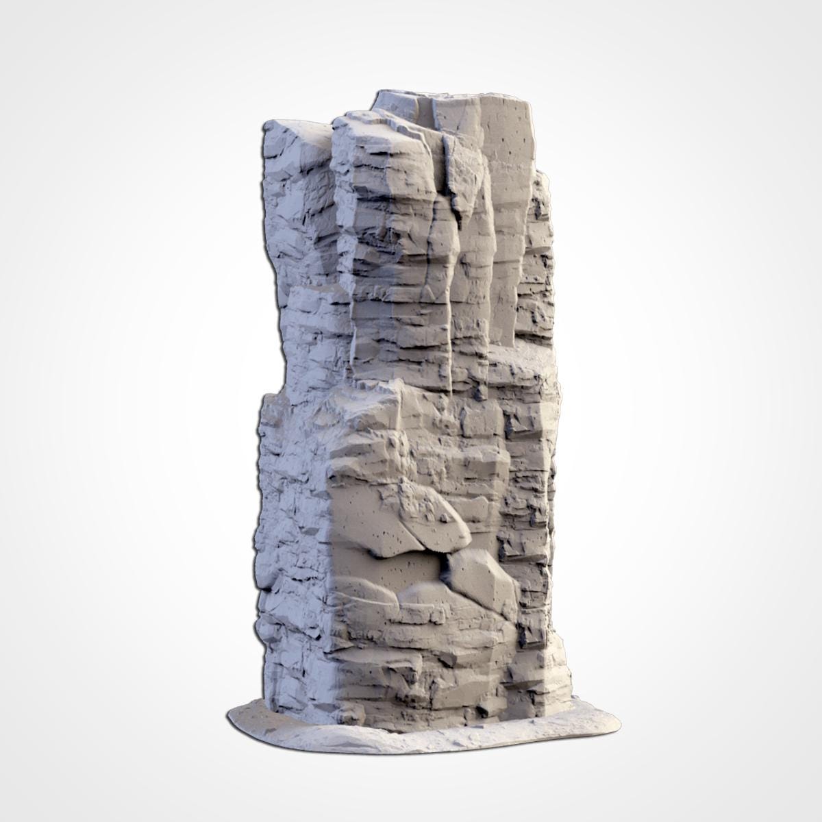 Rocky Mountains Terrain Set | 32mm Cliffs Hills & Rock Formations | Tabletop Wargaming Desert Scenery | Fantasy Sci-Fi RPG Landscape