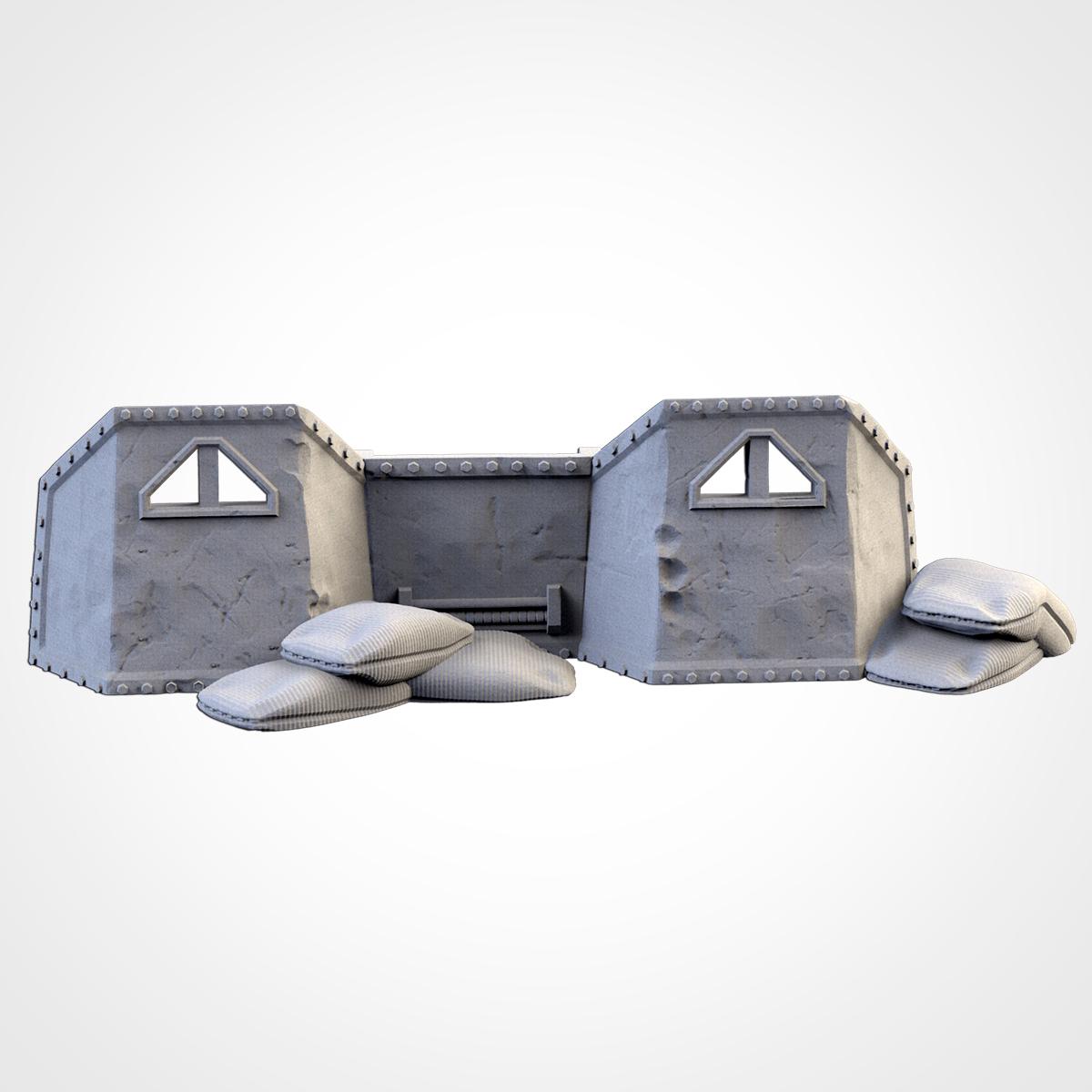 Street Barricades Terrain Set | 32mm Sandbags Barrels & Fences Cover | Tabletop Wargaming Scatter Scenery | Sci-Fi WWII Urban Defenses