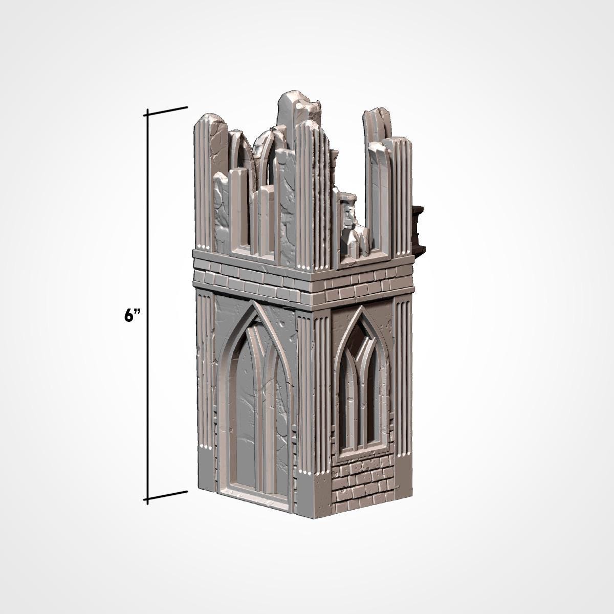 Complete Sci-Fi Ruins Table Terrain Set | 32mm Gothic Industrial Battlefield | Tabletop Wargaming Tournament Layout | Grimdark