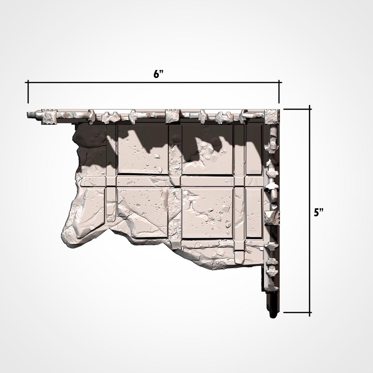 Complete Sci-Fi Ruins Table Terrain Set | 32mm Gothic Industrial Battlefield | Tabletop Wargaming Tournament Layout | Grimdark