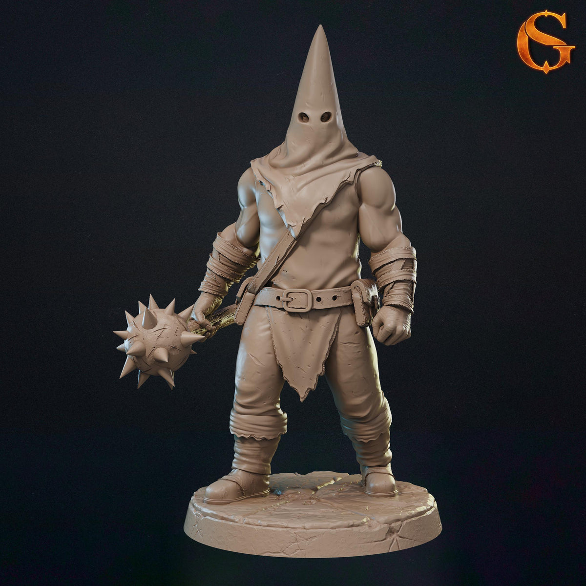 Processionite Miniatures | 32mm Norse Cult Infantry Resin Minis | Unpainted Grimdark Zealot Pilgrim Figures | Dark Wargaming Squad Unit