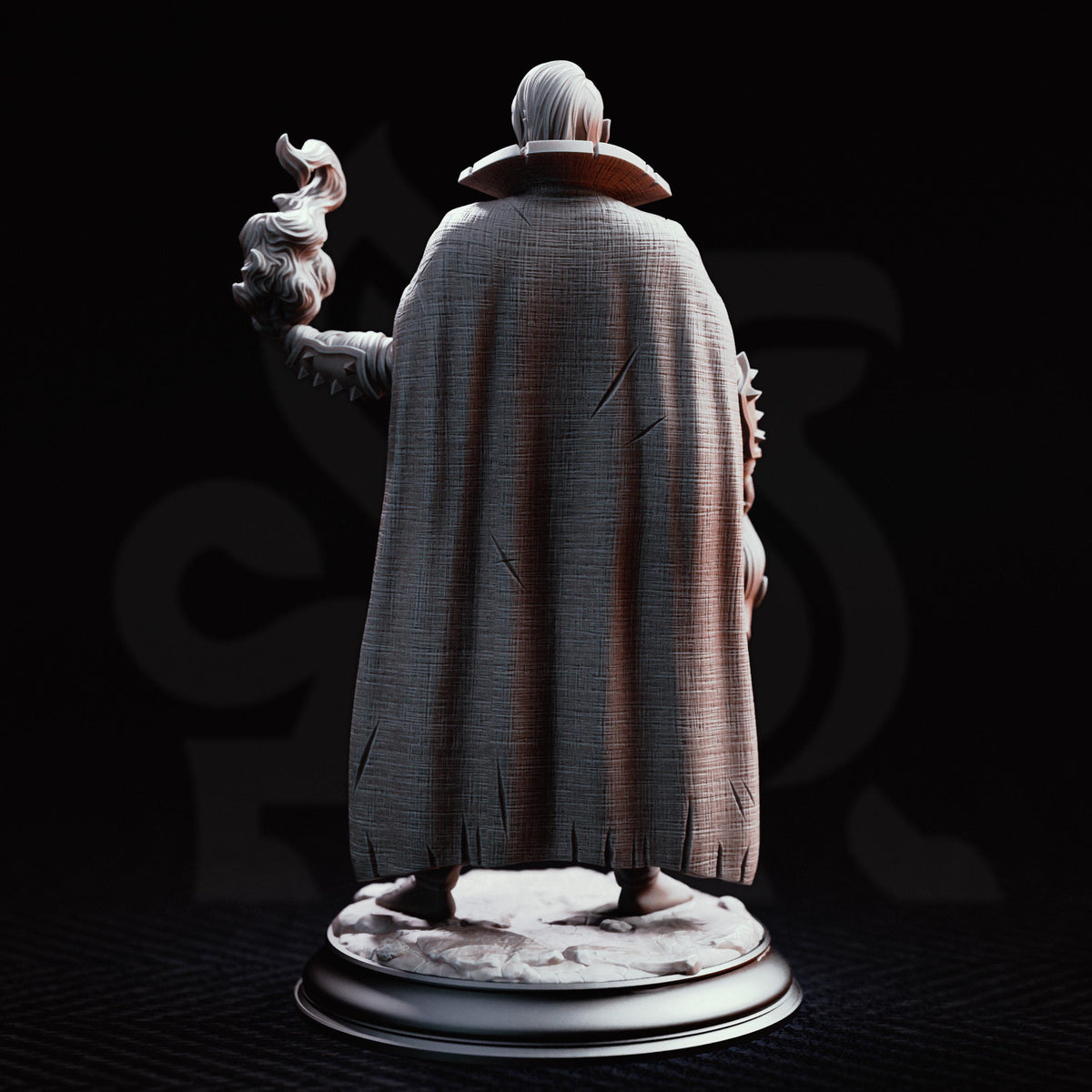 Half Elf Warlock Miniature Kael | 32mm 75mm Dark Sorcerer Resin Mini | Unpainted Tabletop RPG Spellcaster Figure | DnD Villain Character