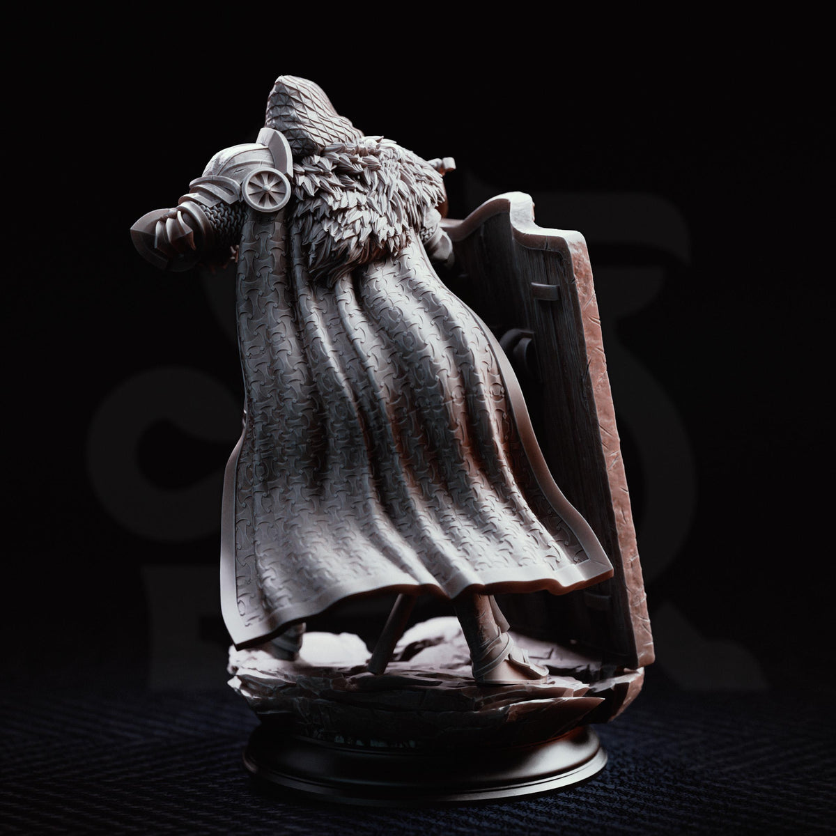Crossbow Knight Miniature Erik | 32mm 75mm Hedge Knight Resin Mini | Unpainted Tabletop RPG Ranger Figure | DnD Fighter Soldier Character
