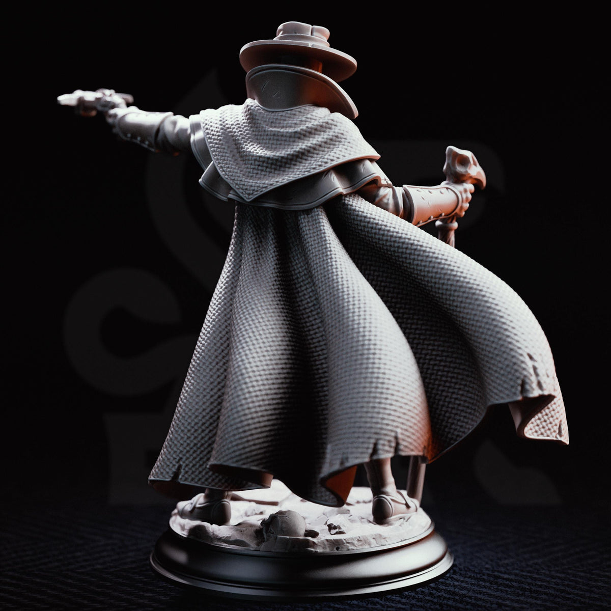 Plague Doctor Miniature Jakobson | 32mm 75mm Dark Fantasy Villain Resin Mini | Unpainted Tabletop RPG Figure | DnD Horror NPC Character