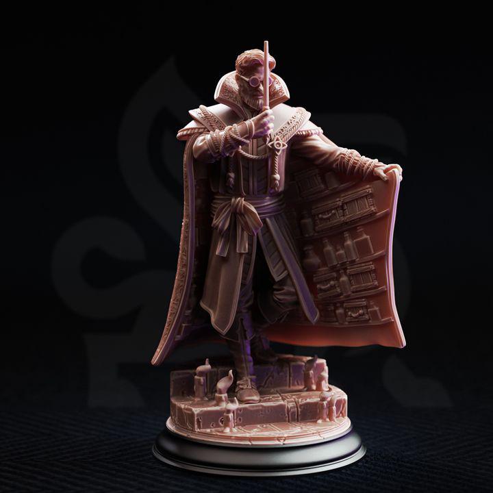 Wizard School Miniature Collection | 21 Mage Academy Resin Minis Bust & Hall Terrain Set | Unpainted Fantasy RPG Bundle | DnD Arcane Set
