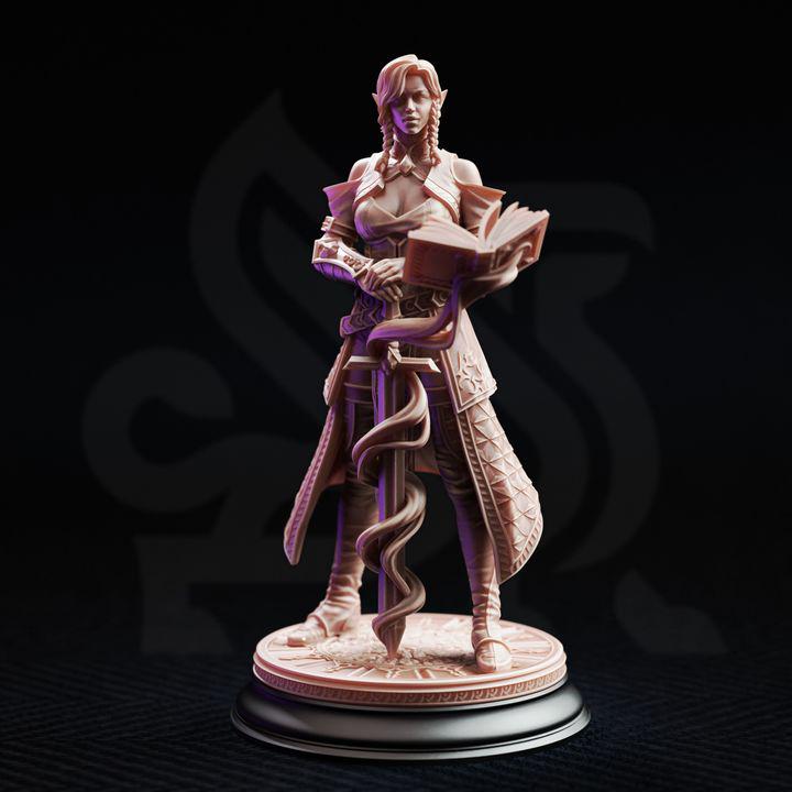 Wizard School Miniature Collection | 21 Mage Academy Resin Minis Bust & Hall Terrain Set | Unpainted Fantasy RPG Bundle | DnD Arcane Set