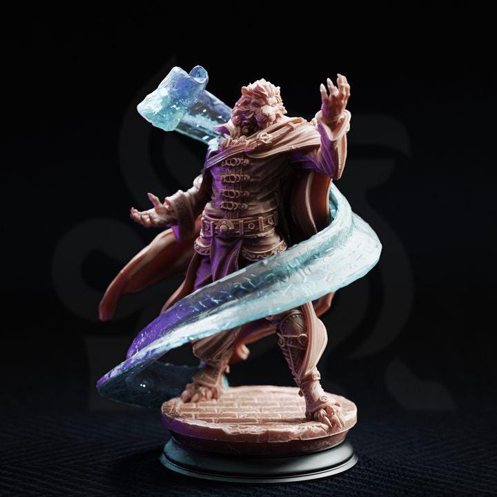 Wizard School Miniature Collection | 21 Mage Academy Resin Minis Bust & Hall Terrain Set | Unpainted Fantasy RPG Bundle | DnD Arcane Set