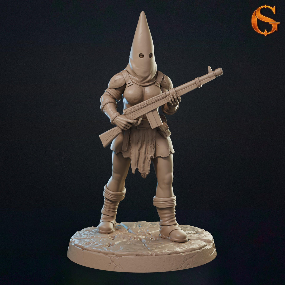 Processionite Miniatures | 32mm Norse Cult Infantry Resin Minis | Unpainted Grimdark Zealot Pilgrim Figures | Dark Wargaming Squad Unit
