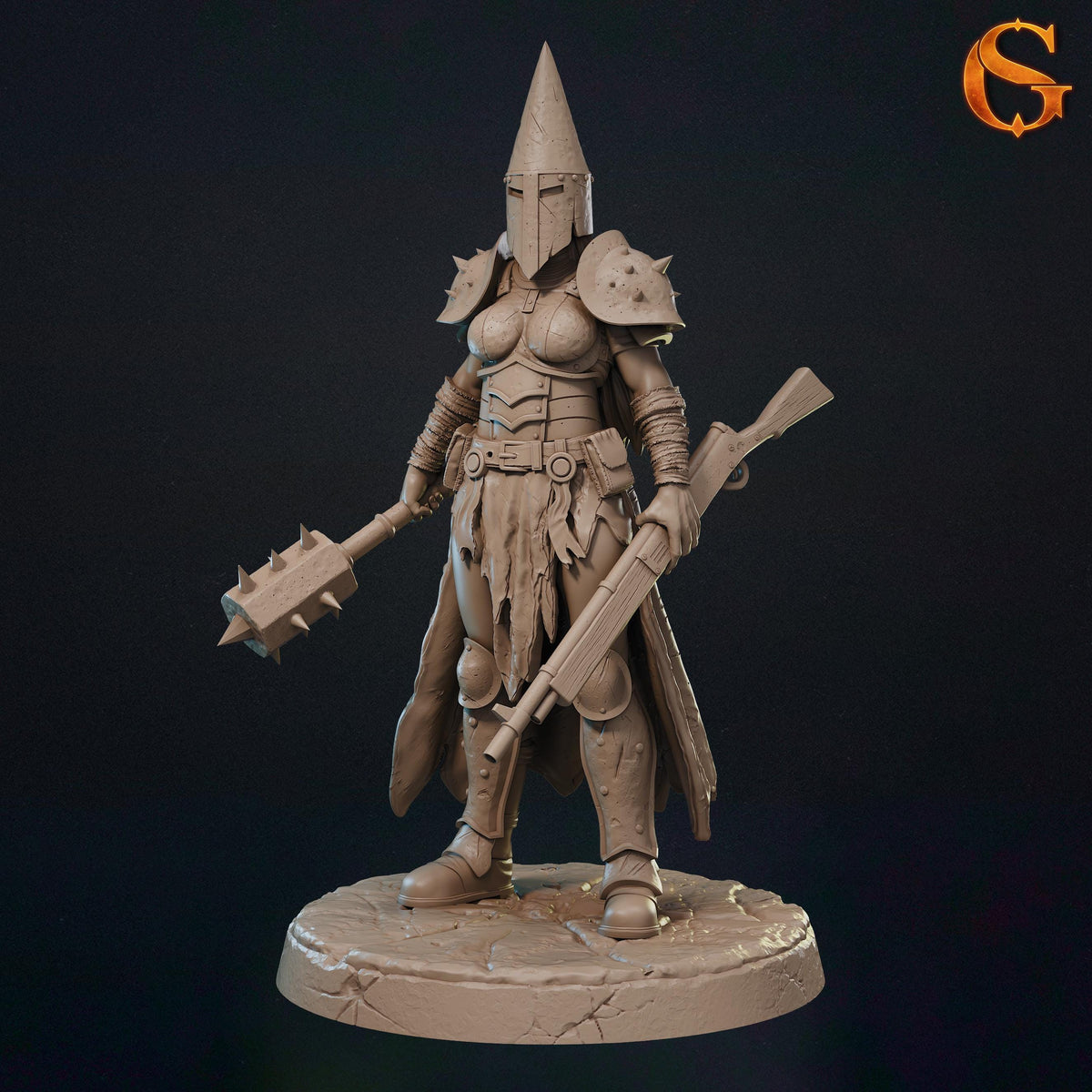 Processionite Miniatures | 32mm Norse Cult Infantry Resin Minis | Unpainted Grimdark Zealot Pilgrim Figures | Dark Wargaming Squad Unit