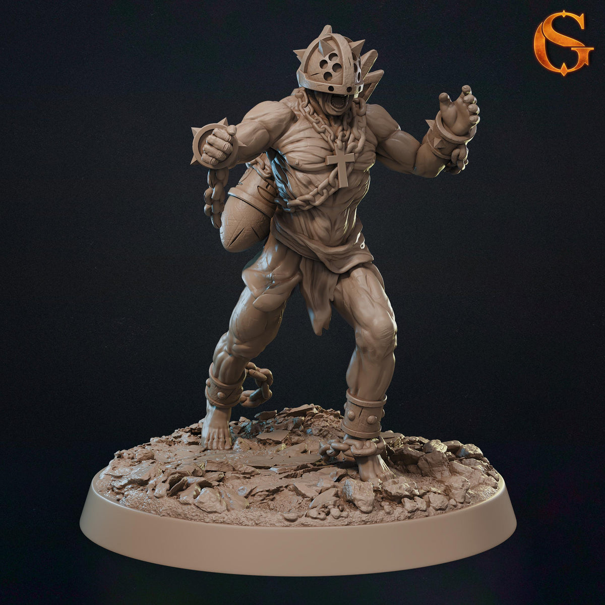Penitents Miniatures | 32mm Norse Cult Infantry Resin Minis | Unpainted Grimdark Zealot Pilgrim Figures | Dark Wargaming Squad Unit