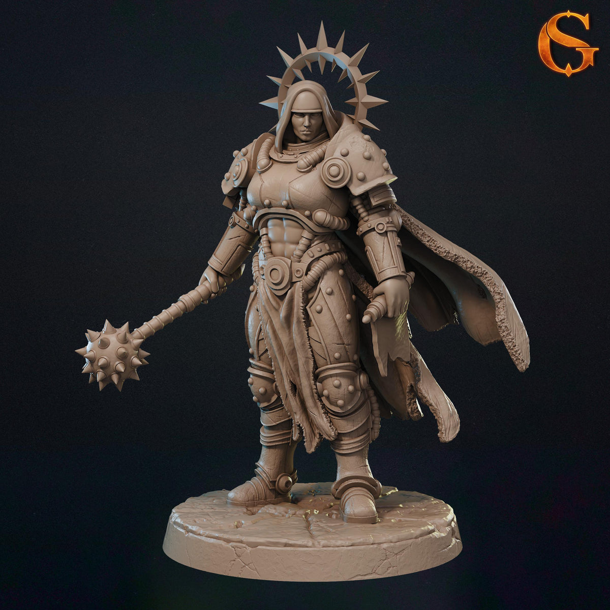 Valkyrie Battle Nun Miniatures | 32mm Norse Warrior Nun Resin Minis | Unpainted Grimdark Elite Sister Figures | Dark Wargaming Squad