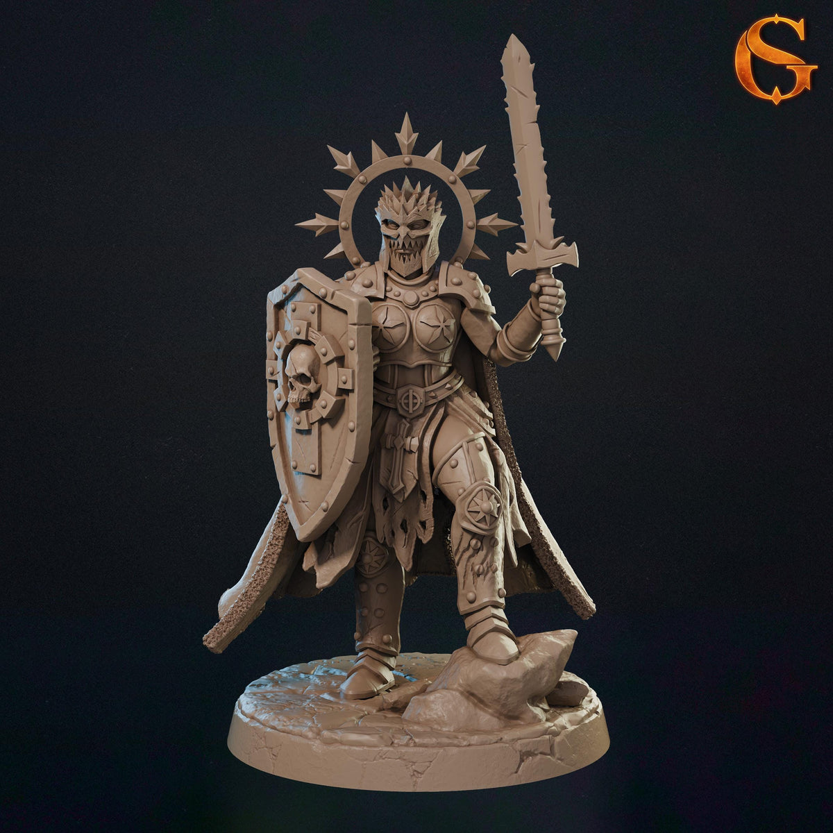 Valkyrie Battle Nun Miniatures | 32mm Norse Warrior Nun Resin Minis | Unpainted Grimdark Elite Sister Figures | Dark Wargaming Squad