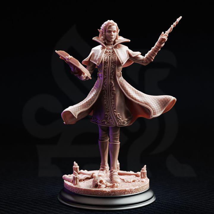 Wizard School Miniature Collection | 21 Mage Academy Resin Minis Bust & Hall Terrain Set | Unpainted Fantasy RPG Bundle | DnD Arcane Set